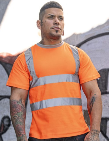 KOR-KXPCSHIRT-Heavy Duty Polycotton Hi-Vis T-Shirt Barcelona